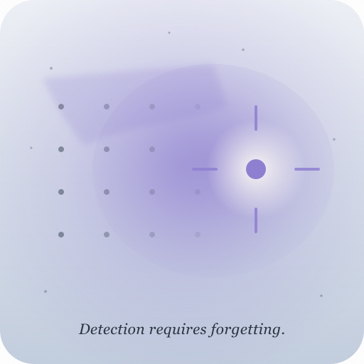 Detection Requires Forgetting